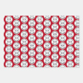 Quarantäne Trio COVID Pandemic Weihnachts-Set Gesc Geschenkpapier Set (Vorderseite 3)