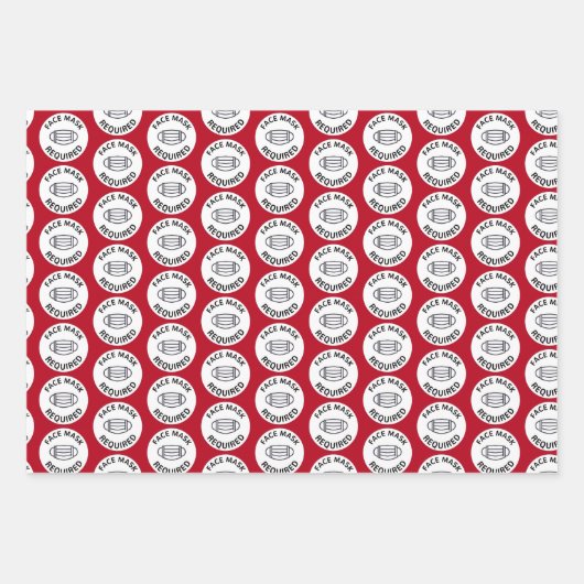 Quarantäne Trio COVID Pandemic Weihnachts-Set Gesc Geschenkpapier Set (Vorderseite 3)