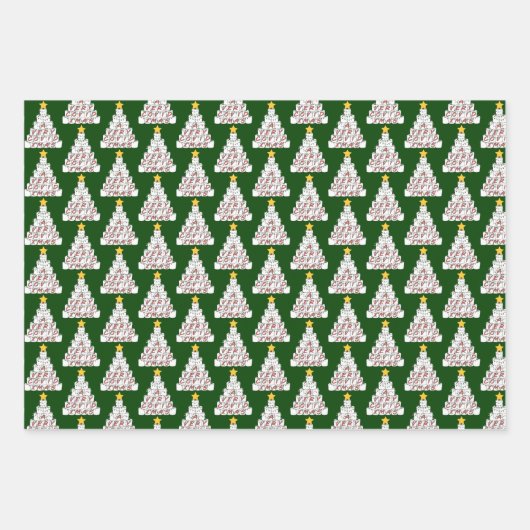 Quarantäne Trio COVID Pandemic Weihnachts-Set Gesc Geschenkpapier Set (Vorderseite 2)