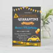 Quarantäne Virtual Birthday Einladung (Stehend Vorderseite)