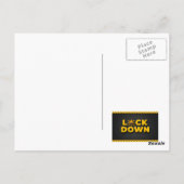 Quarantäne Virtual Birthday Party Postkarte (Rückseite)