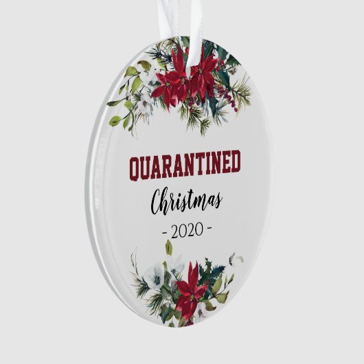 Quarantäne Weihnachten 2020 Foto Family Ornament (Vorderseite)