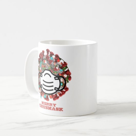 Quarantäne Weihnachten 2020 Funny Covid Pathogen Kaffeetasse (Vorderseite Links)