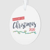 Quarantäne Weihnachten 2020 Ornament (Vorderseite)