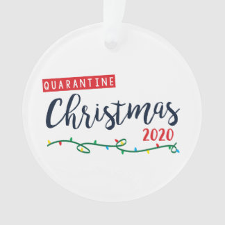 Quarantäne Weihnachten 2020 Ornament