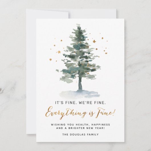 Quarantäne Weihnachten Alles ist fein Funny (Vorderseite)