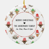 Quarantäne Weihnachten | Funny 2020 Keramik Ornament (Hinten)