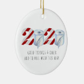 Quarantäne Weihnachten | Funny 2020 Keramik Ornament (Rechts)