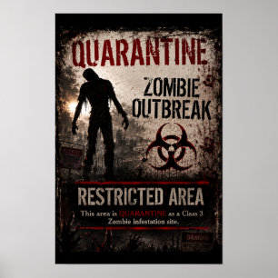 Quarantäne-Zombie-Ausbruch – Sperrgebiet Poster