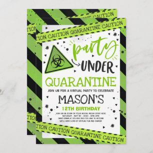 Quarantäne zum Einladen virtueller Zoom Einladung