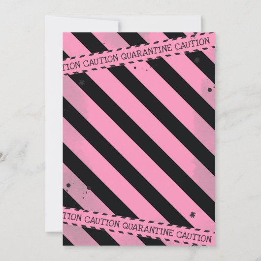 Quarantäne zum Einladen virtueller Zoom Einladung (Rückseite)