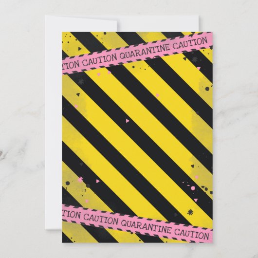 Quarantäne zum Einladen virtueller Zoom Einladung (Rückseite)