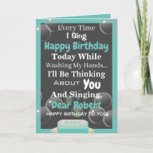 Quarantäne zum Geburtstag Personalisiert