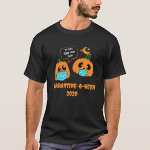 Quarantäne zwischen Halloween 2020 Pumpkin Mask Co T-Shirt