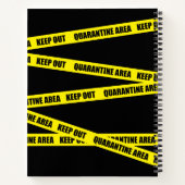 Quarantänebereich Behalten Notizblock (Rückseite)
