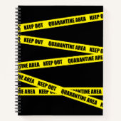 Quarantänebereich Behalten Notizblock (Vorderseite)