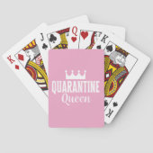 Quarantänequeen - mit Krone - Rosa Spielkarten (Rückseite)