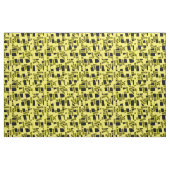 Quarantänerband auf schwarz stoff (Fat Quarter (45,7 x 55,9 cm))