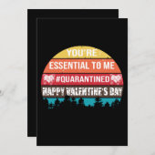 Quarantäneschlüssel Valentinstag 15 Feiertagskarte (Vorne/Hinten)