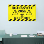Quarantänezone Banner (Messeveranstaltung)