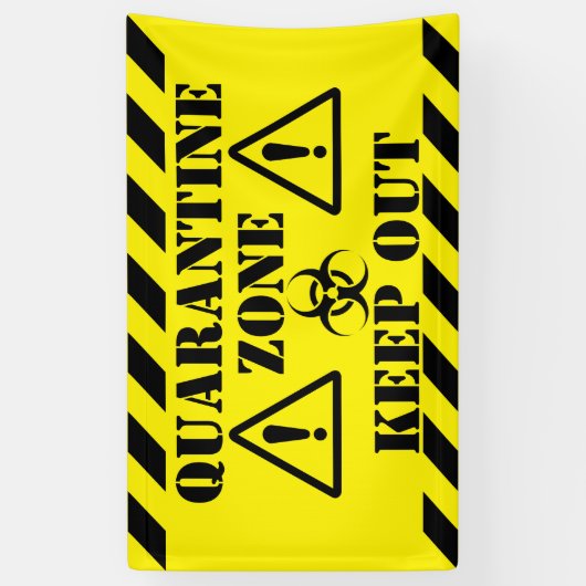 Quarantänezone Banner (Vertikal)
