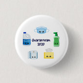 Quaranteam Button (Vorderseite)