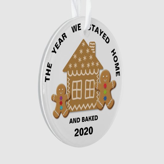 Quarantine 2020 Covid Christmas Tree Ornament (Vorderseite)