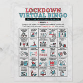 Quarantine Bingo Lockdown Activities (Vorne/Hinten)