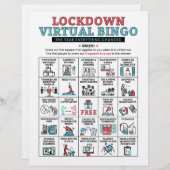 Quarantine Bingo Lockdown Activities (Vorne/Hinten)