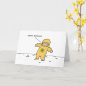 Quarantine Birthday Card - Funny Self Isolation Karte (Gelbe Blume)