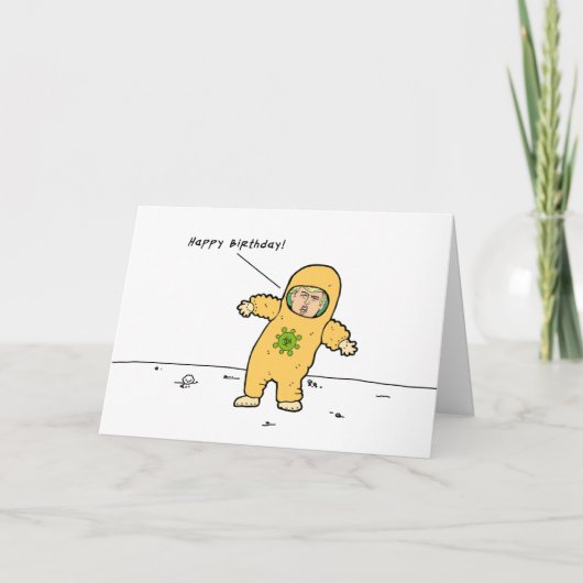Quarantine Birthday Card - Funny Self Isolation Karte (Vorderseite)