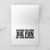 QUARANTINE BIRTHDAY CHIMPANZEE GREETKARTE KARTE (Innenseite)