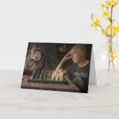 QUARANTINE BIRTHDAY CHIMPANZEE GREETKARTE KARTE (Gelbe Blume)