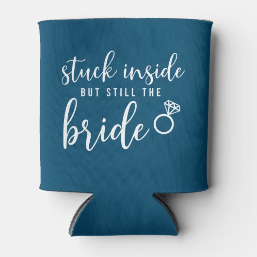 Quarantine Bride Navy Blue Wedding Dosenkühler (Vorderseite)