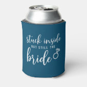 Quarantine Bride Navy Blue Wedding Dosenkühler (Kanne Rückseite)
