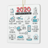 Quarantine Christmas COVID Year 2020 Keramikornament (Links)