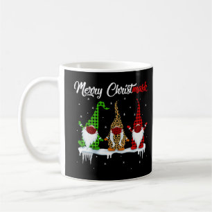 Quarantine Christmas Gnomes Wear Mask Buffalo Plai Kaffeetasse