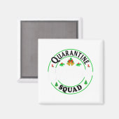 Quarantine Christmas Squad Matching Family Holiday Magnet (Vorderseite/Rückseite)