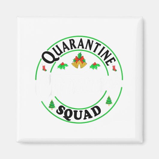 Quarantine Christmas Squad Matching Family Holiday Magnet (Vorne)