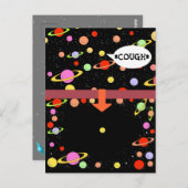 QUARANTINE COUGH DISTANCING by Jetpackcorps Postkarte (Vorne/Hinten)