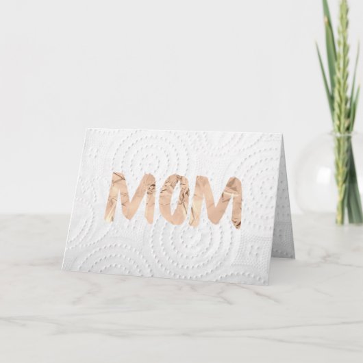 Quarantine Foil Mother's Day Card Funny Karte (Vorderseite)