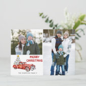 Quarantine Frohe Weihnachten 4 FOTO Gruß (Stehend Vorderseite)