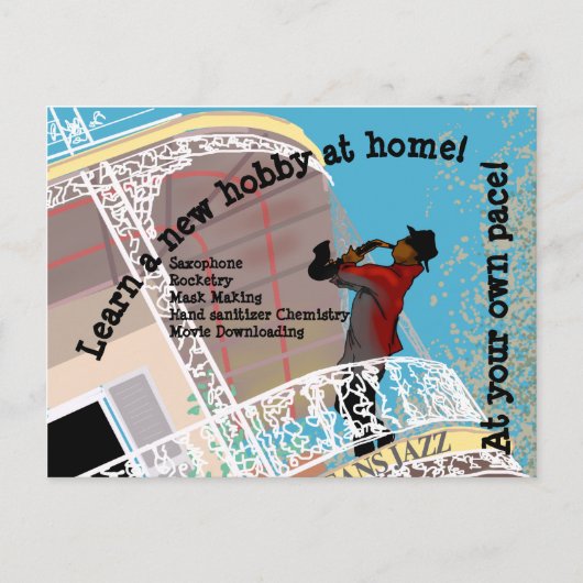 QUARANTINE HOBBIES by Slipperywindow Postkarte (Vorderseite)
