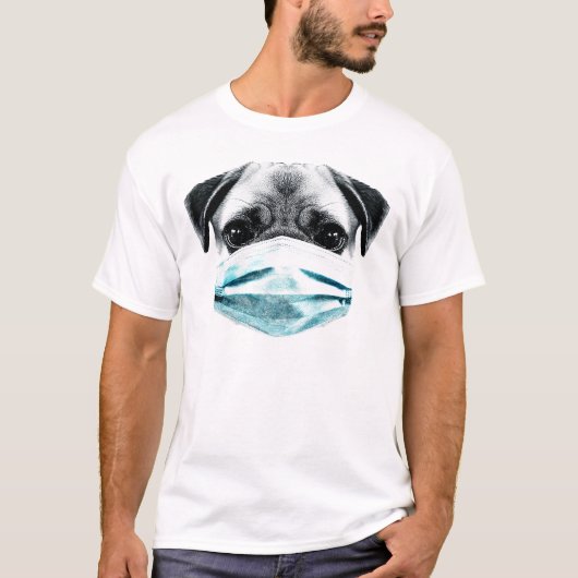 Quarantine house pug T-Shirt (Vorderseite)