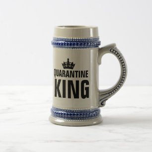 QUARANTINE KING BIER STEINS FÜR IHN BIERGLAS