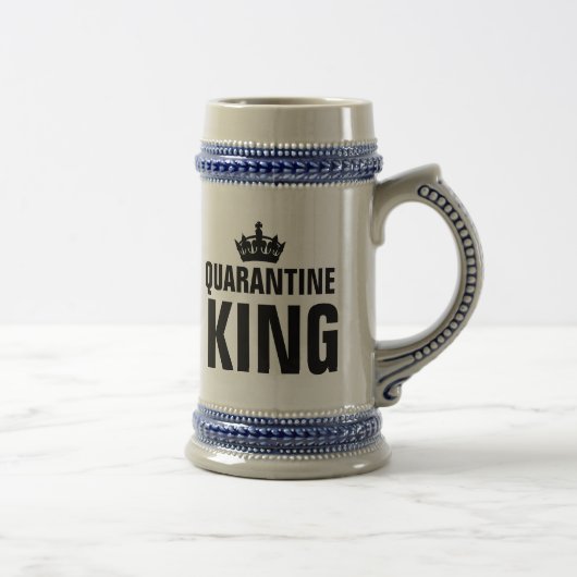 QUARANTINE KING BIER STEINS FÜR IHN BIERGLAS (Rechts)