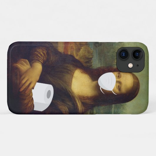 Quarantine Mona Lisa Case-Mate iPhone Hülle (Rückseite (Horizontal))
