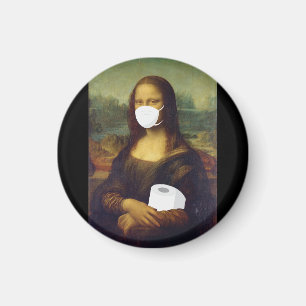 Quarantine Mona Lisa Magnet