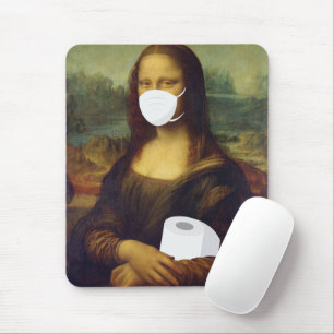 Quarantine Mona Lisa Mousepad