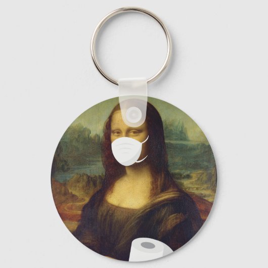 Quarantine Mona Lisa Schlüsselanhänger (Vorderseite)